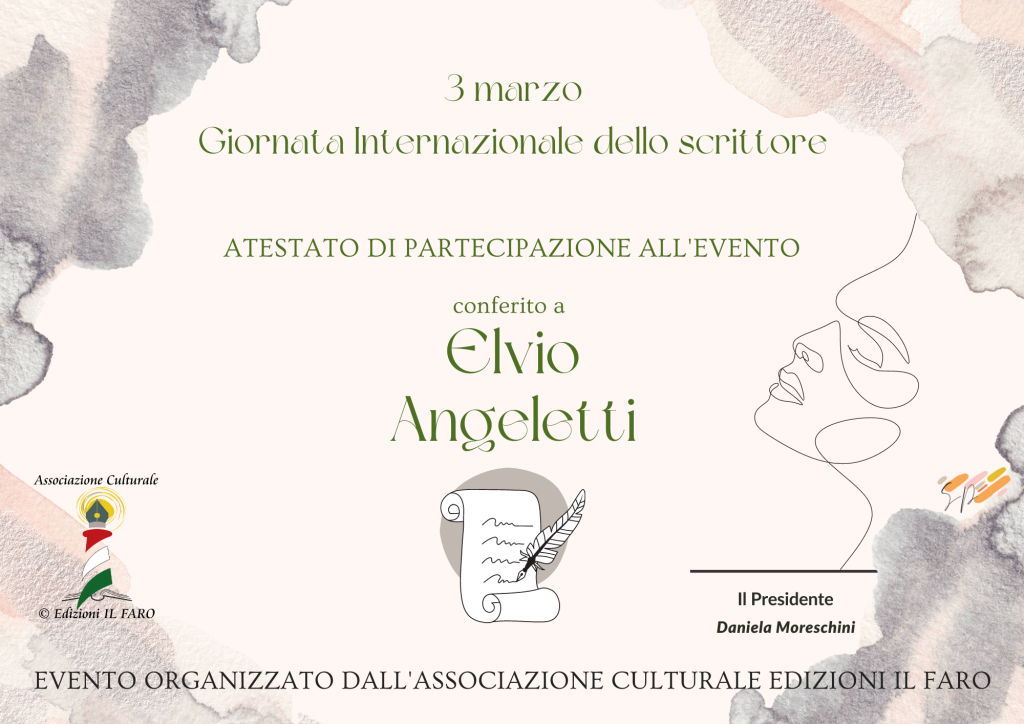 Evento, giornata dello scrittore, associazione culturale edizioni il faro, roma, simonetta papini