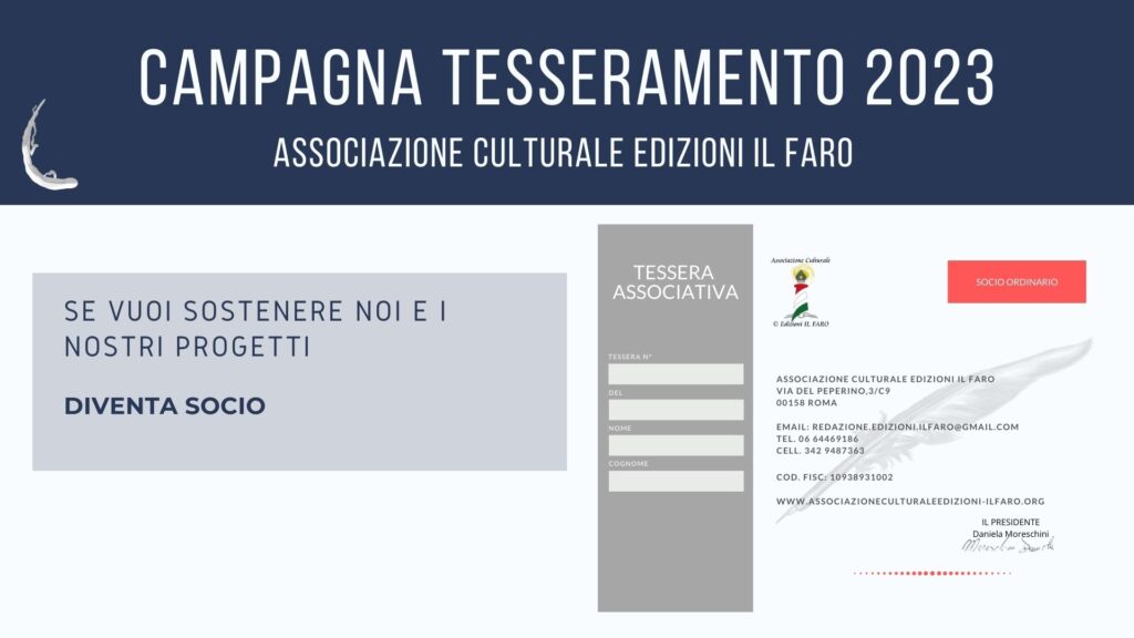 Tesseramento 2023 Associazione il Faro Roma