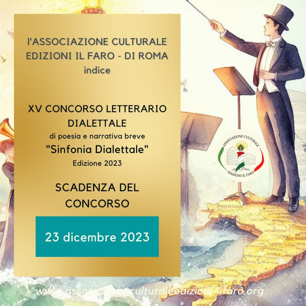 Concorso Sinfonia Dialettale 2023 - Associazione culturale edizioni il Faro di Roma
